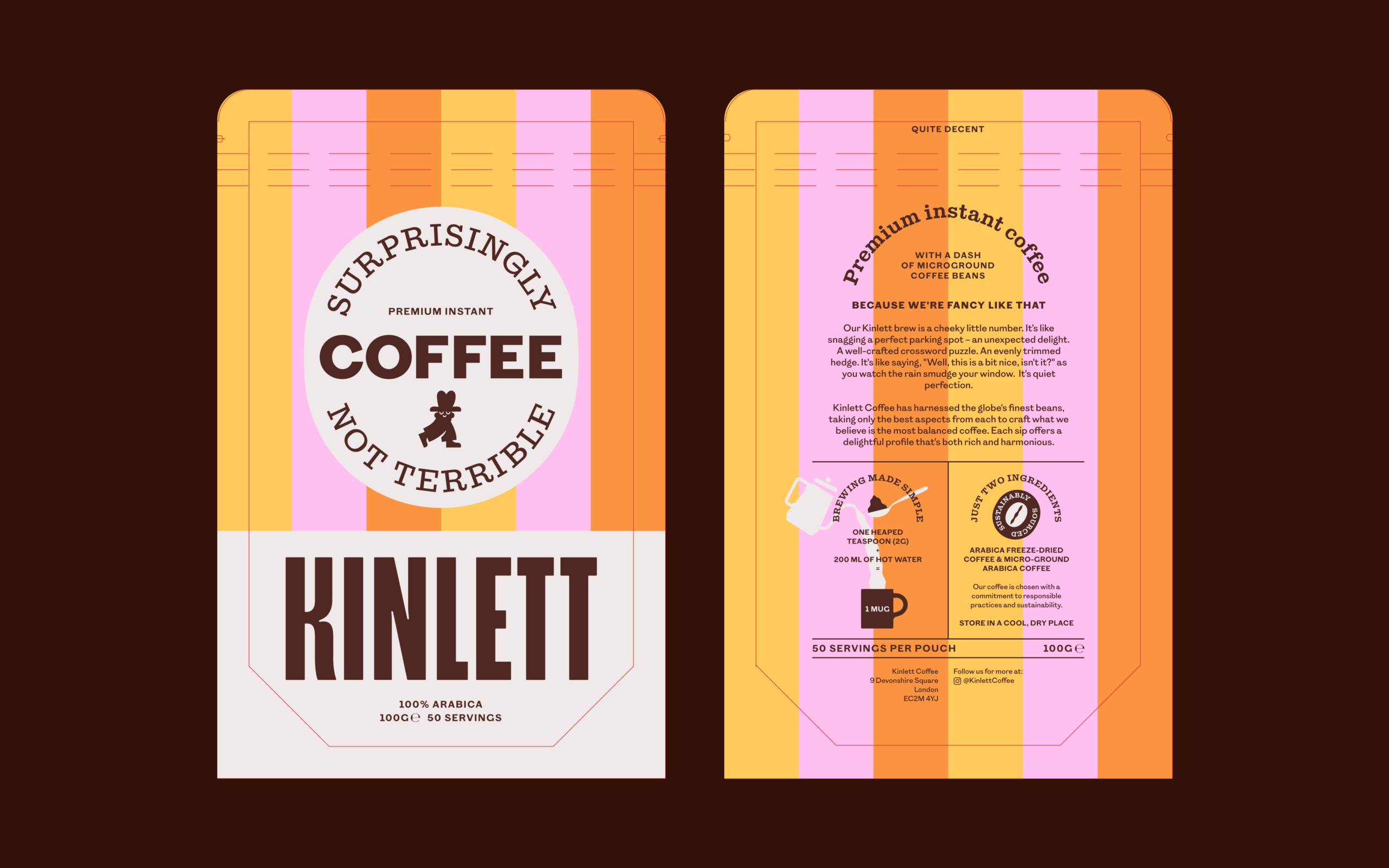 Kinlett Instant Coffee Packaging Design Tinge 03