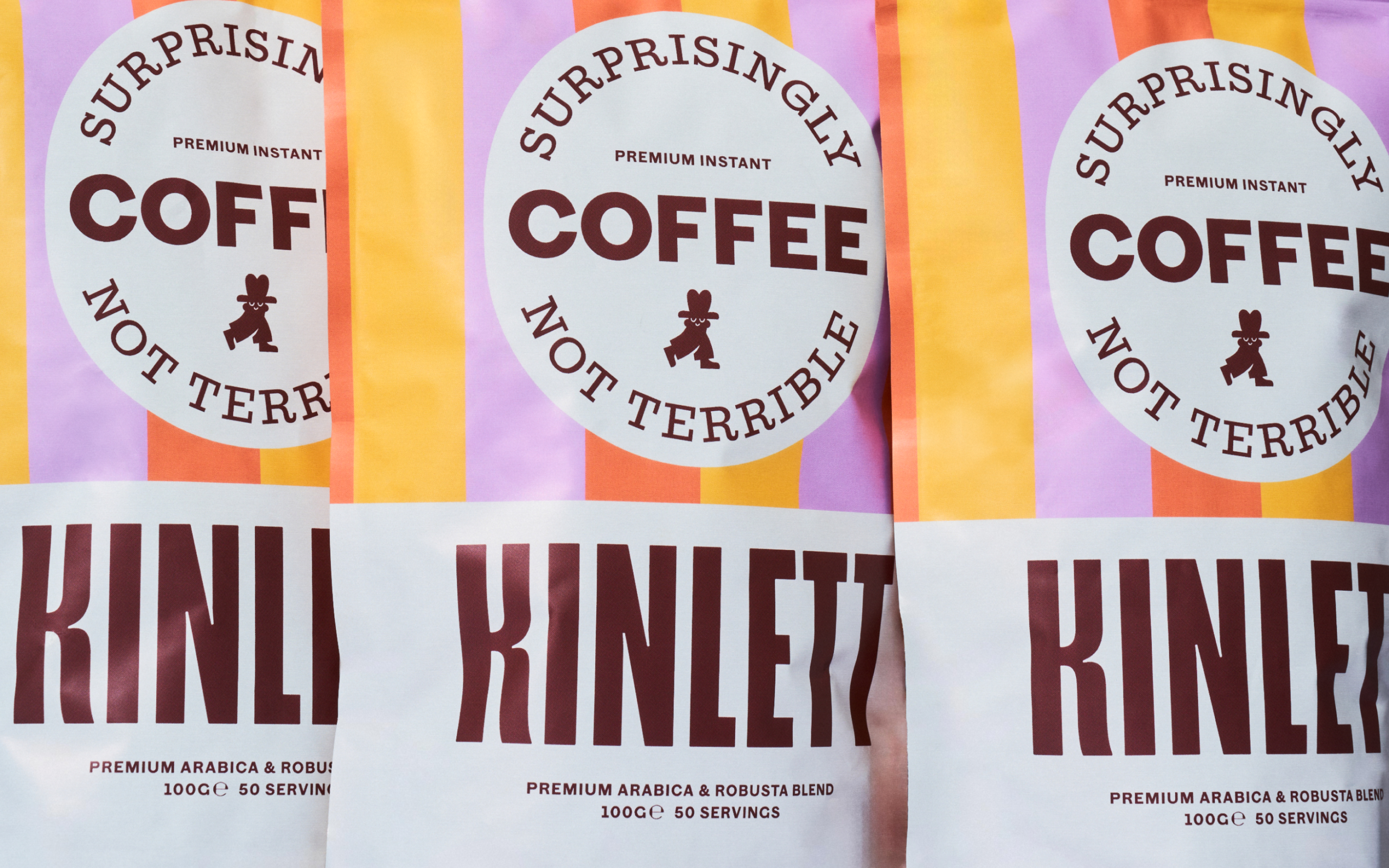 Kinlett Instant Coffee Three Standing Pouches
