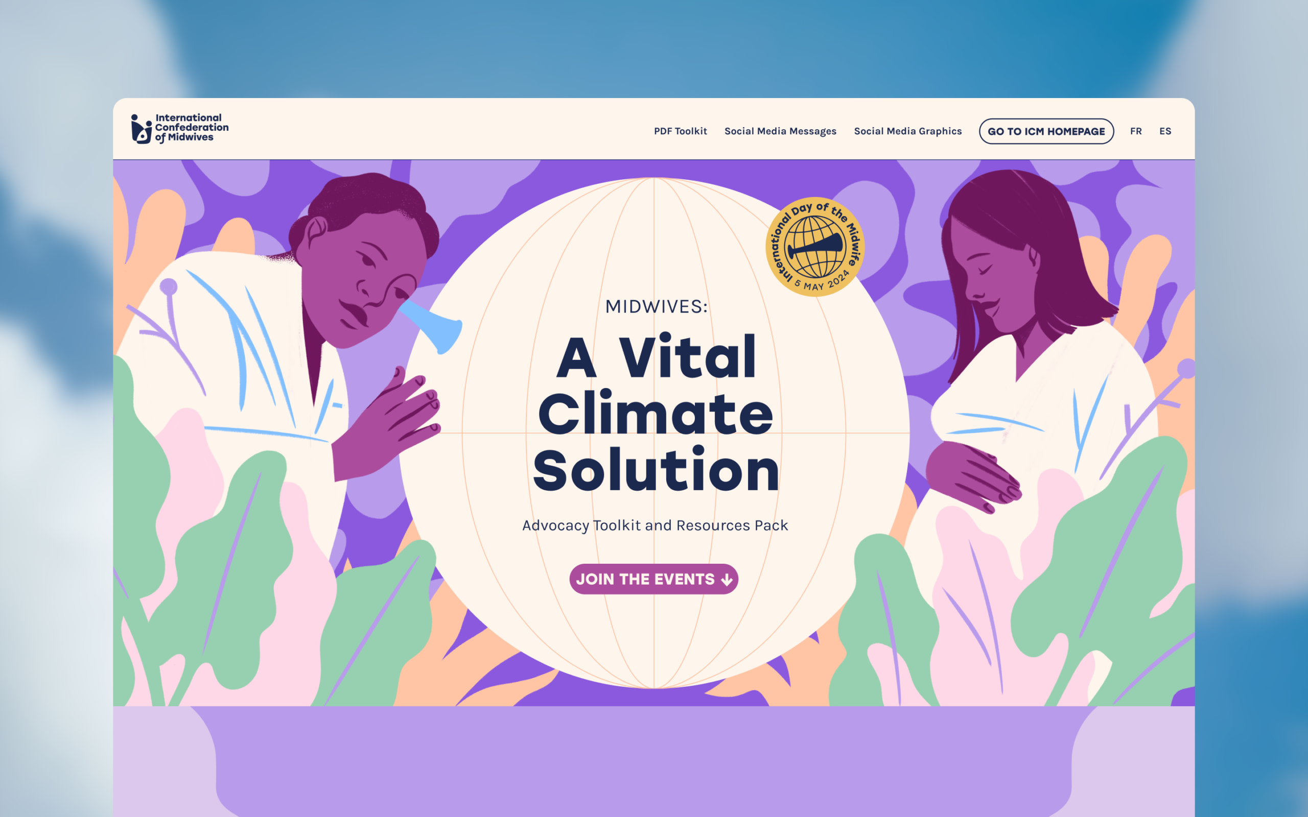 International Confederation Midwives Healthcare Branding Tinge 12