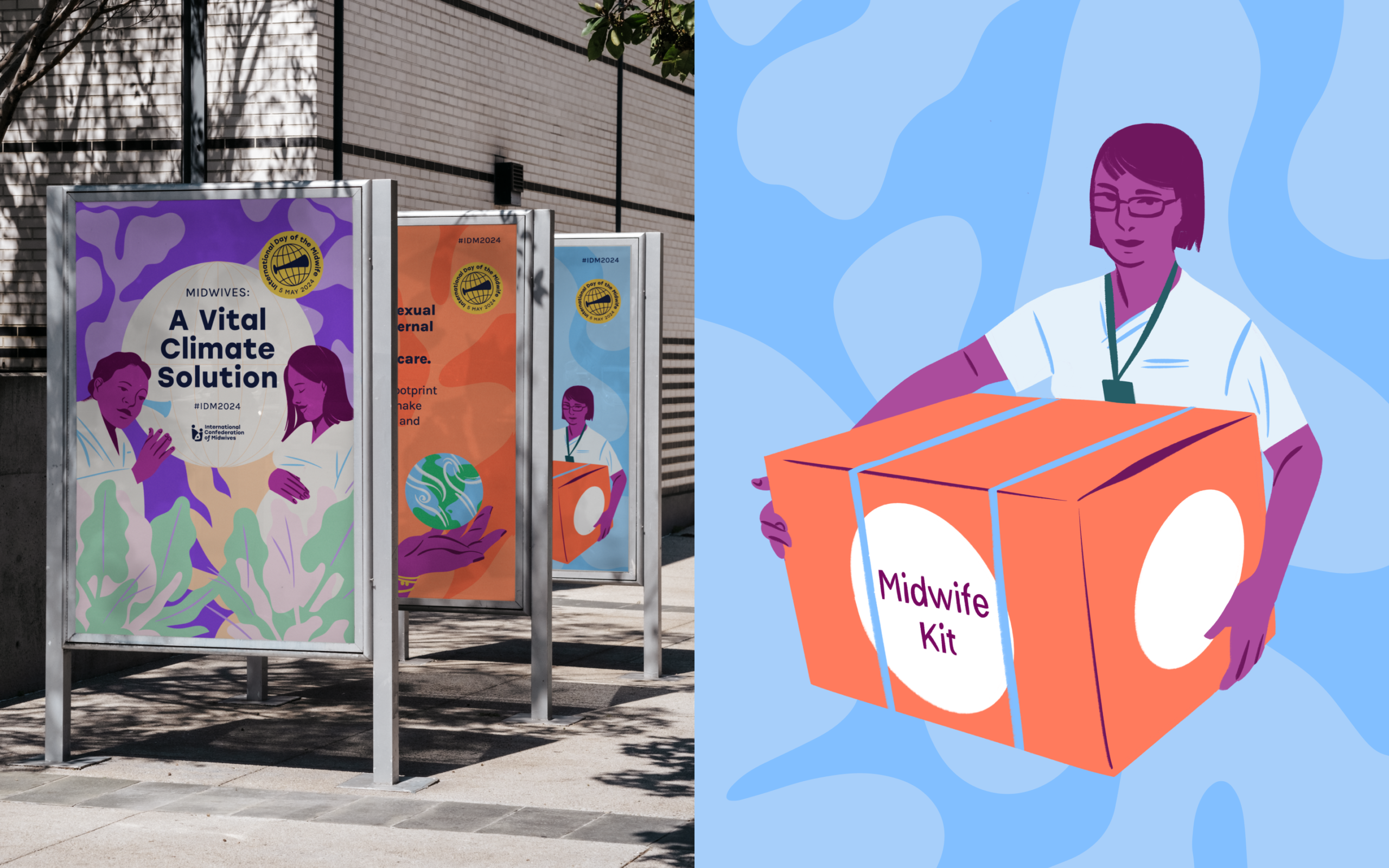 International Confederation Midwives Healthcare Branding Tinge 13
